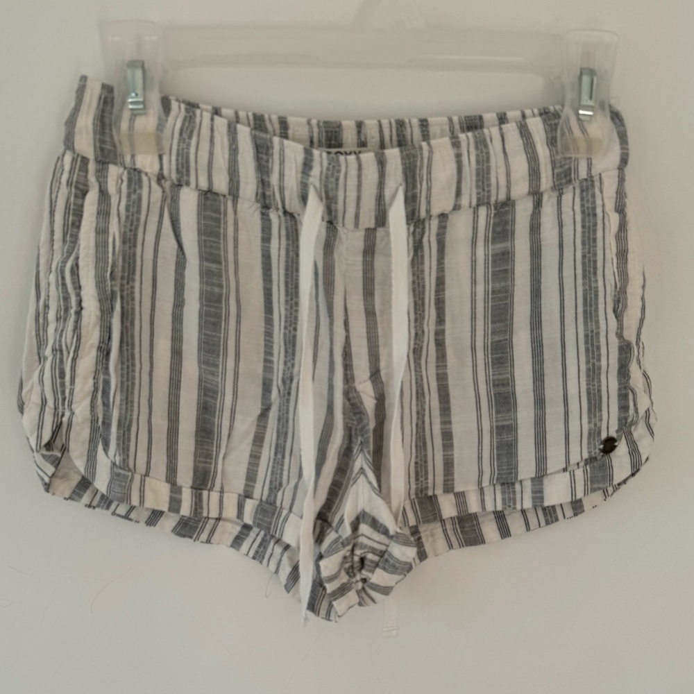 Roxy Striped Drawstring Shorts - Picture 2 of 5